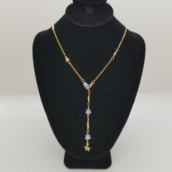 Necklace/Lariat with Stars - Picture 3 of 4